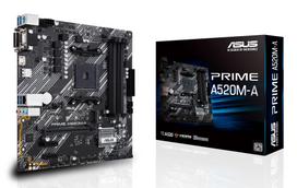 Pagrindinė plokštė ASUS PRIMEA520M-AII/CSM (AMD A520, SAM4, Micro-ATX) – Outlet, išpakuota prekė, gera būklė