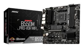 Pagrindinė plokštė MSI B550MPRO-VDHWIFI (AMD B550, SAM4, Micro-ATX) – Outlet, išpakuota prekė, gera būklė