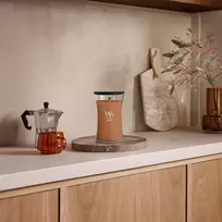 WoodWick Radiant Amber vaško žvakė Cilindras Gintaras Ruda 1 vnt