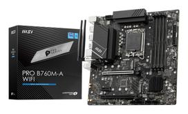 Pagrindinė plokštė MSI PROB760M-AWIFI (Intel B760 Express, LGA1700, Micro-ATX) – Outlet, atnaujinta (refurbished), gera būklė