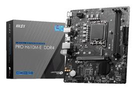 Pagrindinė plokštė MSI PROH610M-EDDR4 (Intel H610, LGA1700, Micro-ATX) – Outlet, atnaujinta (refurbished), gera būklė