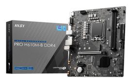 Mainboard|MSI|Intel H610|LGA1700|Micro-ATX|Memory DDR4|Memory slots 2|1xPCI-Express 3.0 1x|1xPCI-Express 4.0 16x|1xM.2|1x15pin D-sub|1xHDMI|2xAudio-In – atnaujinta (refurbished)
