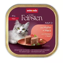 ANIMONDA Vom Feinsten Adult Pâté Chicken and hearts - šlapias kačių maistas - 85g