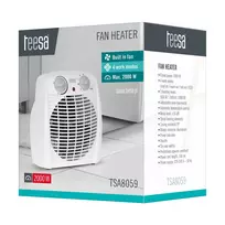 Teesa TSA8059 elektrinis patalpų šildytuvas Vidaus Balta 2000 W Elektrinis šildytuvas-ventiliatorius
