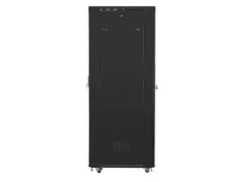 LANBERG PASTATOMA 19" RACK SPINTA 42U 600 × 1000 JUODA PERFORUOTOS DURYS LCD (FLAT PACK) V2