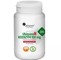 ALINESS 100% UbiquinoN Natural Coenzyme Q10 100 mg – maisto papildas – 100 kapsulių