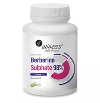ALINESS Berberine Sulphate 98%, 400 mg – maisto papildas – 60 kapsulių