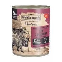 WIEJSKA ZAGRODA Forest Flavors Wild Boar with beef - drėgnas ėdalas šunims - 800g
