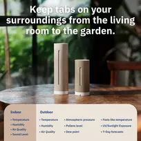 Meteorologinė stotelė ORIGINAL NETATMO NWS-S SAND, smėlio spalvos