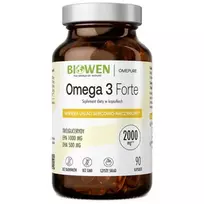 BIOWEN Omega 3 Forte 1000 mg EPA, 500 mg DHA – maisto papildas žmonėms – 90 kapsulių