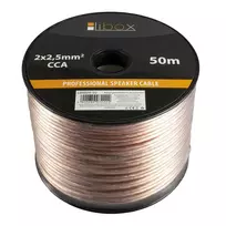 Libox Kabel głośnikowy 2x2,50mm LB0009-50 garso kabelis 50 m Permatomas