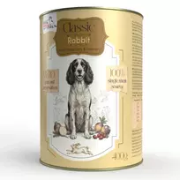 SYTA MICHA Classic Mono Triušis su griežčiu - drėgnas pašaras šunims - 400g