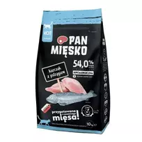 PAN MIĘSKO Chicken with trout S - sausas kačių maistas - 10kg