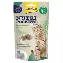 GIMCAT Nutri Pockets Insect with Catnip - skanėstas katėms - 60g