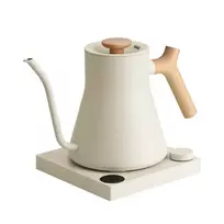 Elektrinis virdulys „Fellow Stagg EKG PRO“ 900 ml, sezamo spalvos smėlio atspalvio, su medine rankena