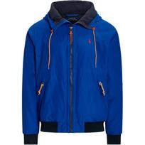 Polo Ralph Lauren FW23 Zip-Up Hooded Logo Embroidered Printed Long Sleeve Jacket Men jackets Blue 710923262-001 XXL blue