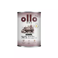 OLLO Plus Collagen Mono Wild boar - drėgnas ėdalas šunims - 800g