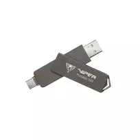 Išorinis nešiojamasis SSD diskas Patriot Viper PVP30 Duo Compact 512GB 1000MB/s USB A+C 3.2 Gen2 (PVP30512G28UDG)