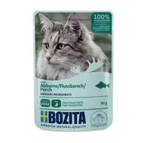 BOZITA Mėsos gabaliukai želė su ešeriu – šlapias pašaras katei – 85g