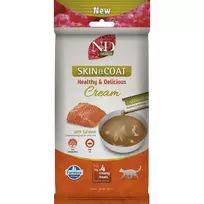 FARMINA N&D Quinoa Cat Skin & Coat Cream with Salmon box mono – skanėstas katei – 4x15g