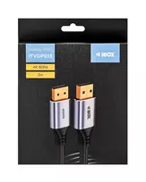 iBox ITVDP013 DisplayPort kabelis 4K 60Hz su auksiniu kištuku 3 m