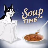 PURINA Felix Original Soup Time Box Fish - šlapias kačių maistas - 6x48g