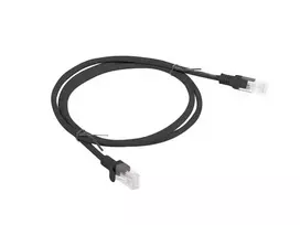 Lanberg PCU6-10CC-0100-BK tinklo kabelis Juoda 1 m Cat6 U/UTP (UTP)