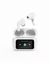 AUSINĖS BLUETOOTH/BALTOS TWS-LCD-ANC-01-BALTOS GEMBIRD
