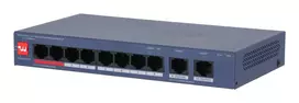 Perjungiklis DAHUA DH-CS4010-8ET2GT-110 Sliekas lygis L2 8xRJ-45 prievadai RJ-45 prievadų tipas Greitas Ethernet (10/100) 2xGigabit Ethernet (varis) p