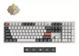 KLAVIATŪRA BE LAIDO Q6 ULTRA/BALTA Q6U-P4 KEYCHRON