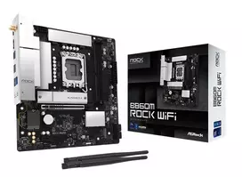Pagrindinė plokštė|ASROCK|Intel B860|LGA 1851 (Socket V1)|micro ATX|RAM DDR5-SDRAM|2xLizdai|Wi-Fi Taip|Bluetooth Taip|1xM.2 (M) lizdų|B860MROCKWIFI