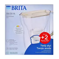 Filtravimo ąsotis Brita Style Essential + 2 filtrai Maxtra Pro Pure Performance (smėlio spalvos)