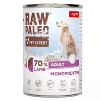 VETEXPERT Raw Paleo Mono Ėriena - drėgnas ėdalas šunims - 400g