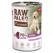 VETEXPERT Raw Paleo Mono Ėriena šuniukas - drėgnas ėdalas šunims - 400g