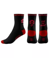 Kojinės Good Loot World of Warcraft - For The Horde Juoda