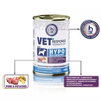 VET RESPONSE Hypoallergenic Pork - drėgnas ėdalas šunims - 400g