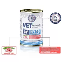 VET RESPONSE Hypoallergenic Rabbit - drėgnas ėdalas šunims - 400g