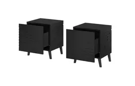 Cama naktinė spintelė NOVA 44x40x52 matinė juoda