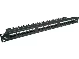 Alantec PK001 UTP cat.6 komutacinis skydelis, 24 LSA prievadai su 1U 19" lentyna