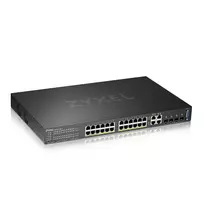 Zyxel GS2220-28HP-EU0101F tinklo komutatorius Valdomas L2 Gigabit Ethernet (10/100/1000) Maitinimas per Eternetą (PoE) Juoda