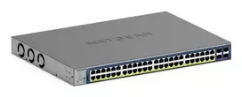 NETGEAR GS752TXP Valdomas L2/L3/L4 10G Ethernet (100/1000/10000) Maitinimas per Eternetą (PoE) Juoda