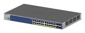 NETGEAR GS728TXP L2/L3 10G Ethernet (100/1000/10000) Maitinimas per Eternetą (PoE) Juoda