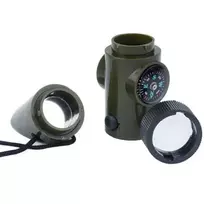Mil-Tec Išgyvenimo švilpukas 6 in 1 Olive