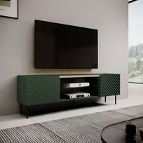 EF ONDA RTV spintelė 180,5x40xH58,39 žalios spalvos (pastatoma arba montuojama ant sienos)