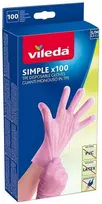 Vileda Multi Latex 100 Vienkartinės pirštinės Rusvai gelsvas Lateksas 100 vnt
