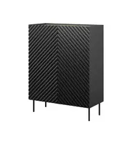 Knygų spinta 2D2SZ ONDA 98x45x127 juoda