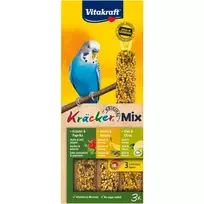 VITAKRAFT Kräcker Mix Banana, kiwi, pepper - skanėstai nuo banguotosios papūgos - 3 vnt.