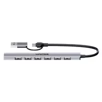 Unitek H1209AGY01 USB-A 5Gbps 7in1 USB šakotuvas