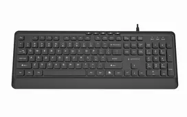 Gembird KB-MCH-05 Plona laidinė multimedijos klaviatūra, juoda, JAV išdėstymas