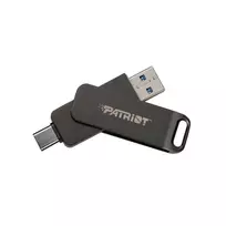 Flashdrive PATRIOT Rage R550 256GB 100MB/S USB A+C Pasukamas dizainas (PE256GR550DSAD) Juoda